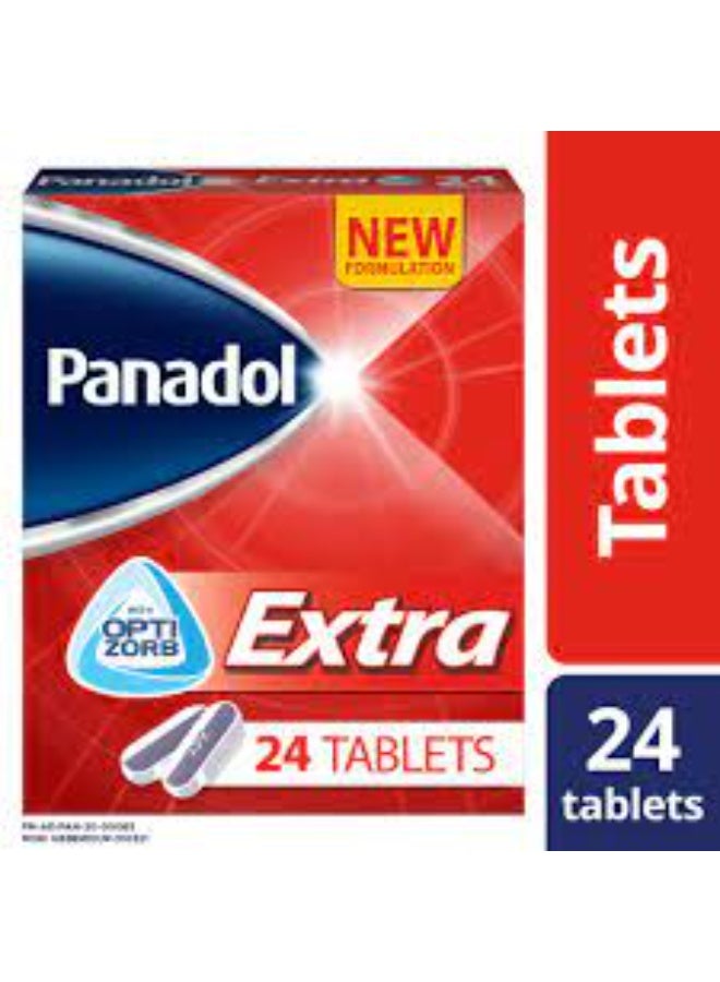 بانادول تسكين فعال للغاية للألم وخفض الحرارة مع أوبتيزورب - 24 قرصًا - Image 1