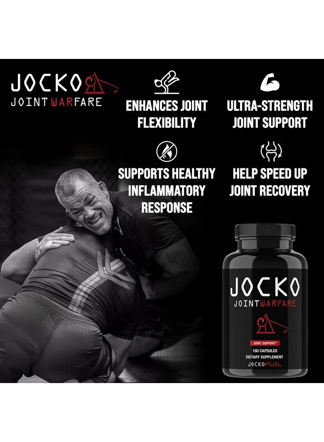 Jocko Fuel Joint Support Supplement - Glucosamine MSM for Joint Pain, Mobility, & Flexibility w/Turmeric & Boswellia (180 Capsules) - Image 3