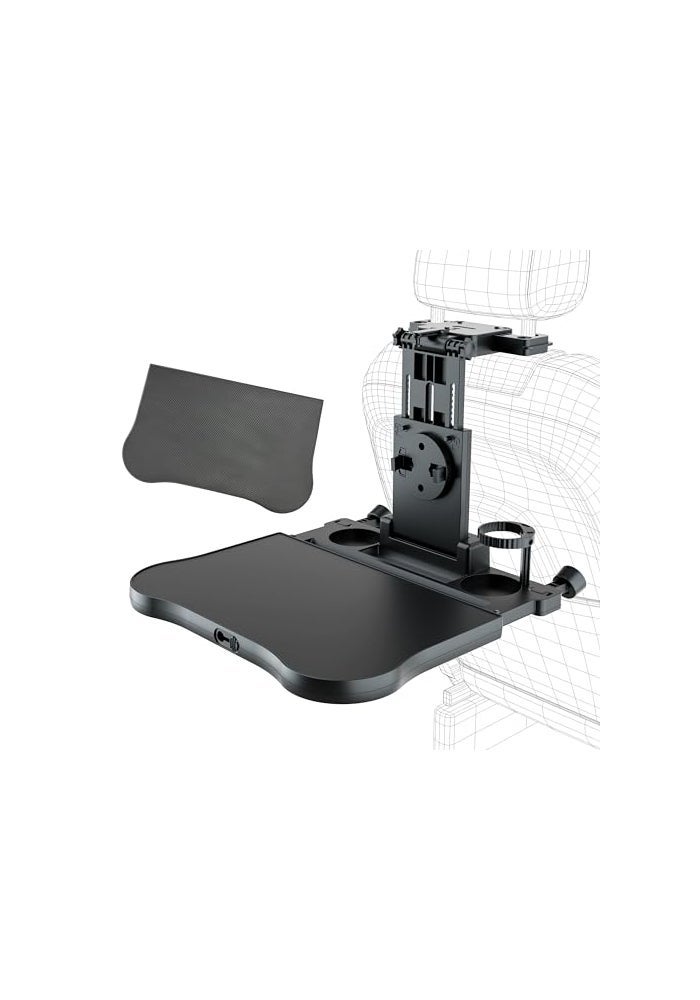 FANXIN Foldable Travel Tray for Rear Passenger Seat Car Food Trays for Eating Car Desk for Laptop Working on The Road with NonSlip Mat - Image 1