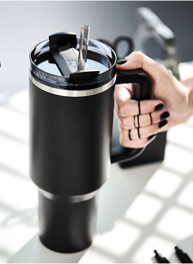 40oz Stainless Steel Vacuum Insulated Tumbler with Lid and Straw