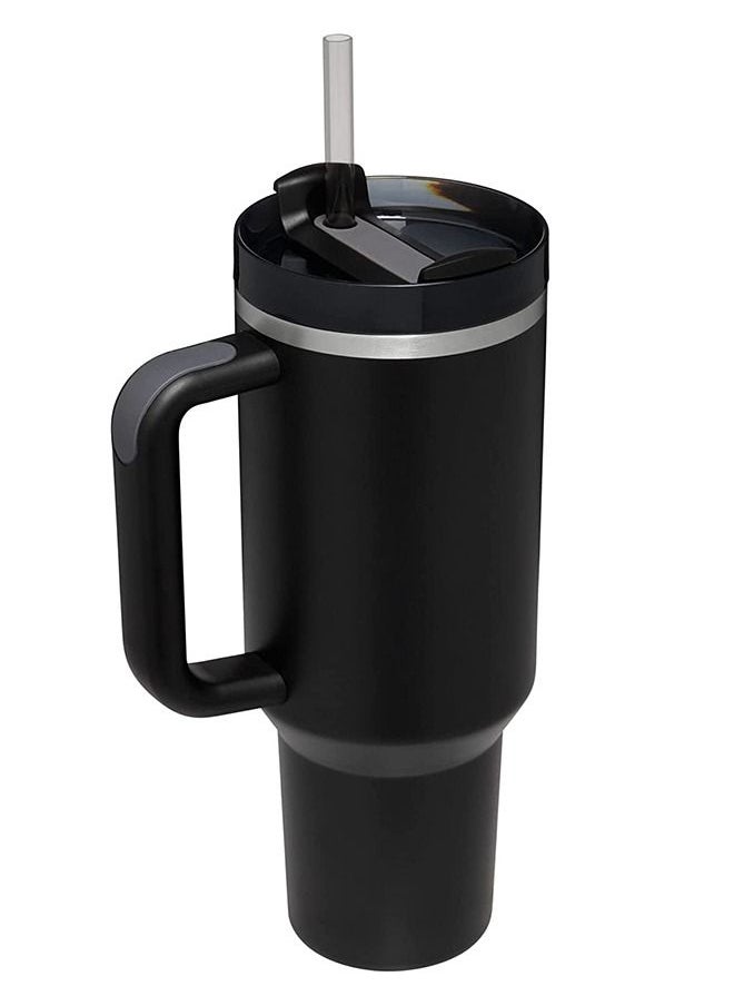 40oz Stainless Steel Vacuum Insulated Tumbler with Lid and Straw