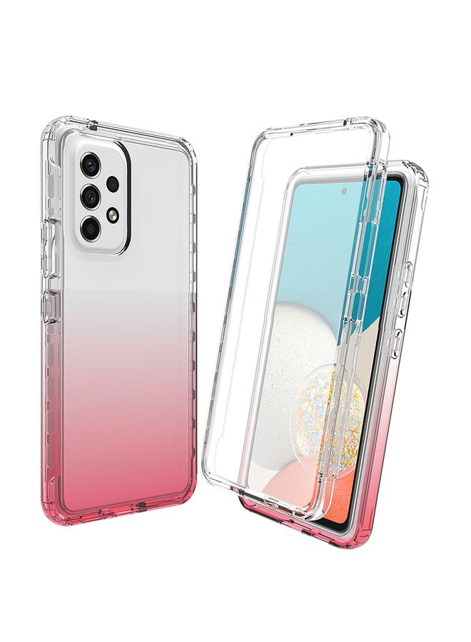 اس-توب جراب لهاتف Samsung Galaxy A33 5G، جراب كامل الجسم مقاوم للصدمات، شفاف متدرج الألوان - Image 1