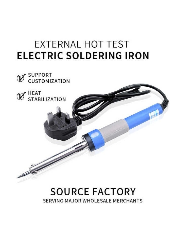 Hi Max Professional Electric Soldering Iron, 60W Fast Heating with Anti-Skid Heat-Insulated Handle, High-Quality Copper Tip & UK Standard Plug - Image 4