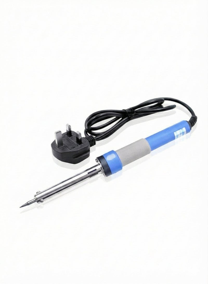 Hi Max Professional Electric Soldering Iron, 60W Fast Heating with Anti-Skid Heat-Insulated Handle, High-Quality Copper Tip & UK Standard Plug - Image 1