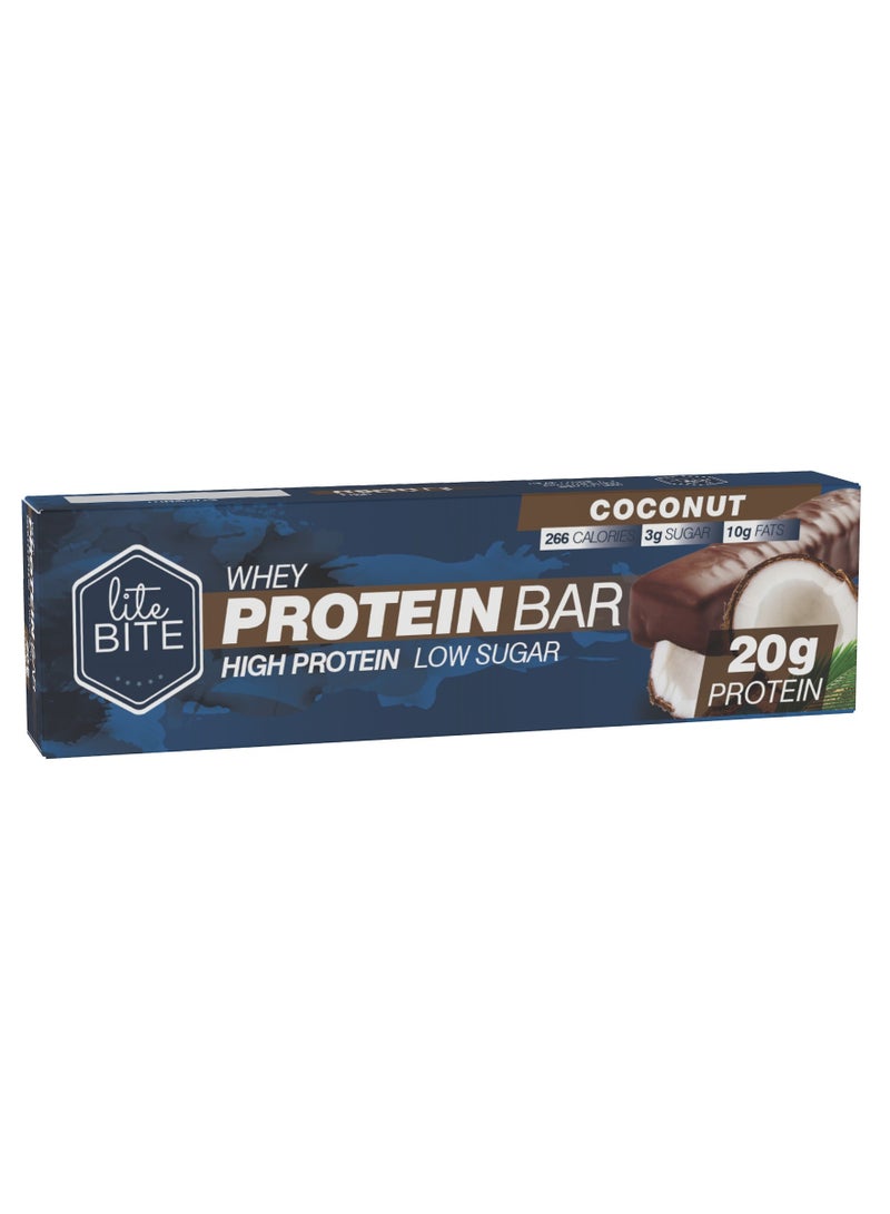 Lite Bite Coconut Whey Protein Bar 70g (20g Protein) 
