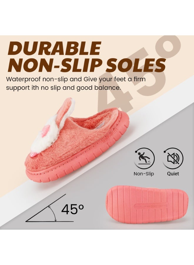Lucky Kids Cartoon Slippers for Kids, Funny Animal House Shoes with Non-Slip Sole, Cozy Plush Indoor Comfort Footwear for Boys and Girls - Image 4