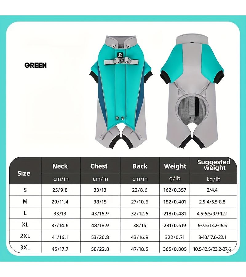 Pink Thermal Dog Coat Thickened Winter Jacket With Reflective Zipper For Golden Retriever Labrador Small To Medium Dogs Cold Weather Pet Clothing - Image 3