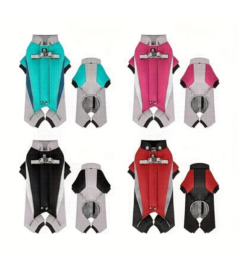 Pink Thermal Dog Coat Thickened Winter Jacket With Reflective Zipper For Golden Retriever Labrador Small To Medium Dogs Cold Weather Pet Clothing - Image 4