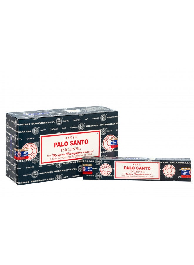 Satya Nag Champa Palo Santo incense sticks-12packs x 15grams (1)