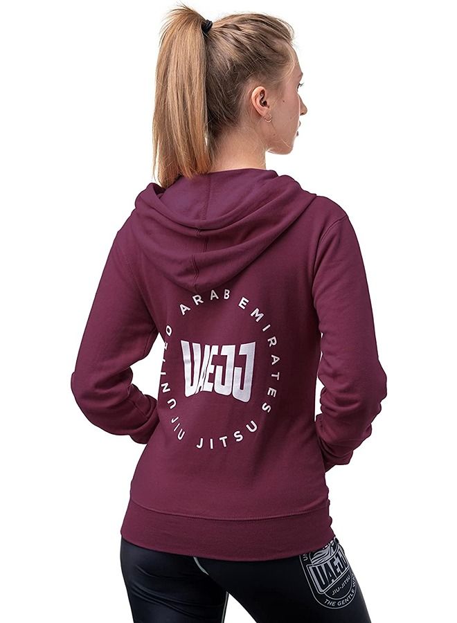 جوجيستو الإمارات UAE Jiu-Jitsu Full Zip Hoodie Jacket for Women - Image 4