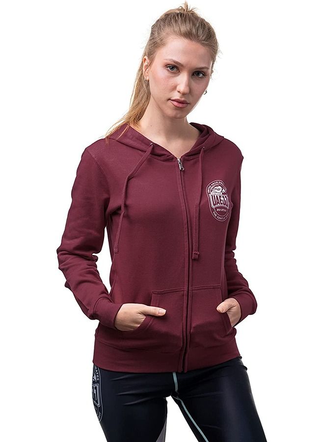 جوجيستو الإمارات UAE Jiu-Jitsu Full Zip Hoodie Jacket for Women - Image 3
