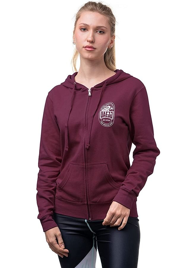 جوجيستو الإمارات UAE Jiu-Jitsu Full Zip Hoodie Jacket for Women - Image 2
