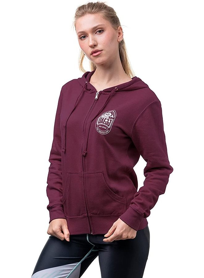 جوجيستو الإمارات UAE Jiu-Jitsu Full Zip Hoodie Jacket for Women - Image 1
