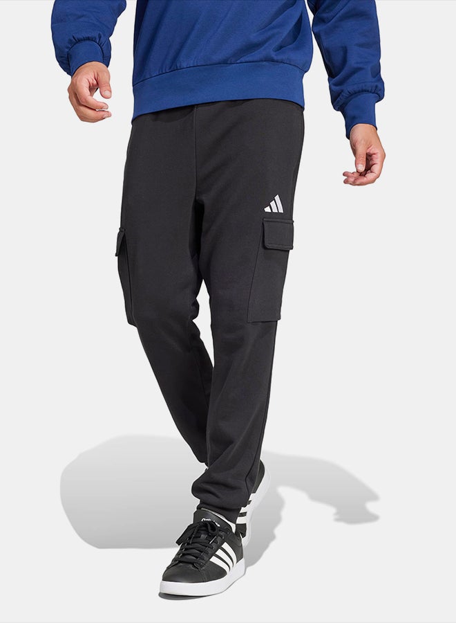 Adidas Essentials Feelcozy Fleece Cargo Joggers - Image 1