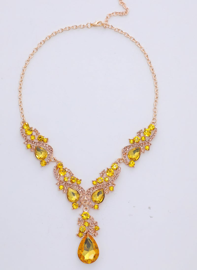 Sharpdo 2-Piece Elegant Retro Necklace and Earrings Set - Image 3