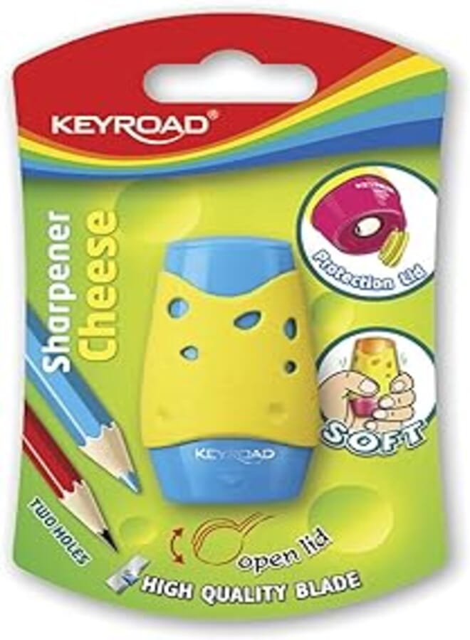 Sharpener kr971158 cheese 2 holes bl(1 piece) multicolor