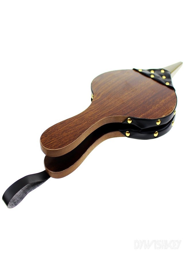 ديويشكي منفاخ خشبي من DYWISHKEY، منفاخ مدفأة 15.5 بوصة × 7 بوصة، منفاخ هواء للمدفأة، منفاخ جلدي، منفاخ نار للمدافئ والشواء والتخييم، منفاخ مع حزام جلدي للتعليق (بني) - Image 4