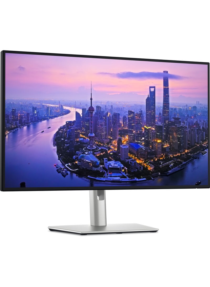 ديل شاشة 27 بوصة UltraSharp 4K UHD IPS، 120 هرتز، Thunderbolt 4، مركز USB-C، DisplayHDR 600، نسبة تباين 3000:1، قاعدة مريحة (ارتفاع/ميل/دوران/تدوير)، ComfortView Plus ومستشعر الضوء المحيط | U2725QE - Image 1