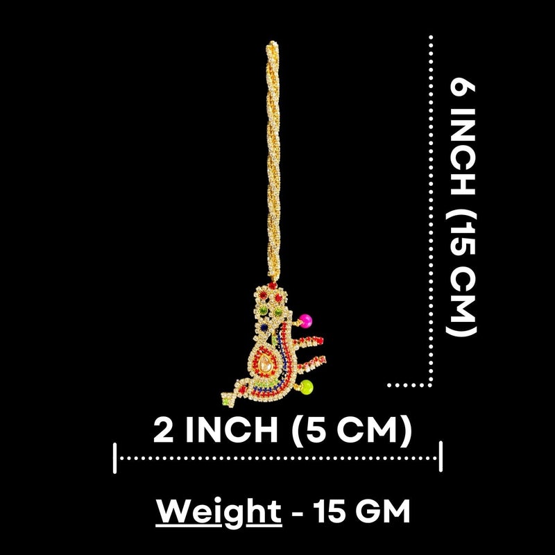 Salvus APP SOLUTIONS Handcrafted Metal Work BansuriFlute for Krishna Idol Decorative Indian Artwork for Home or Office Decor Multicolor 6x2 inch - Image 2
