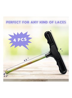 KASTWAVE Shoe Lace Tightener Stainless Steel, Outdoor Heights Lace Tool for Ice-Skates, Skate Key Trampoline Spring Pull Tool Kit  - Image 3