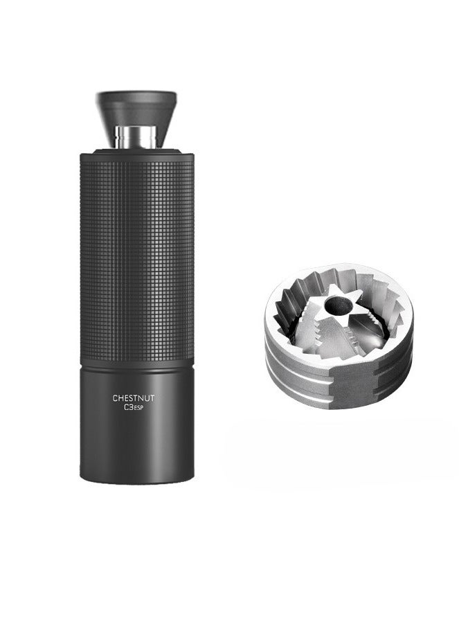 TIMEMORE Chestnut C3 ESP Hand Coffee Grinder, Manual Coffee Hand Grinder Capacity 25g with CNC Stainless Steel Conical Burr, Internal Adjustable Setting, Double Bearing Positioning for Travel, Camping (Black) - Image 3