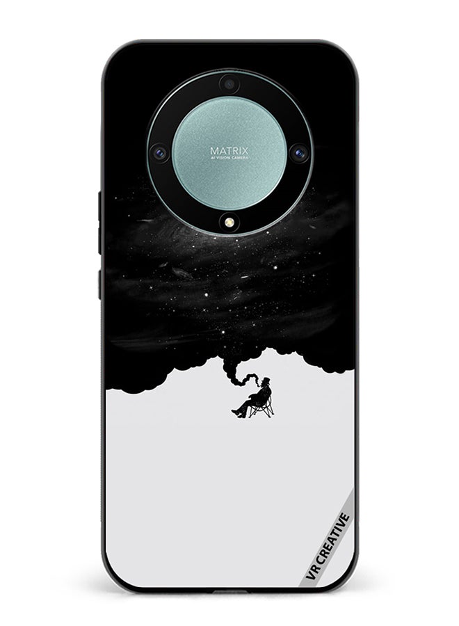 VR CREATIVE Protective Case Cover For Honor X9b Galaxy Abstract Black White Design Multicolour - Image 1