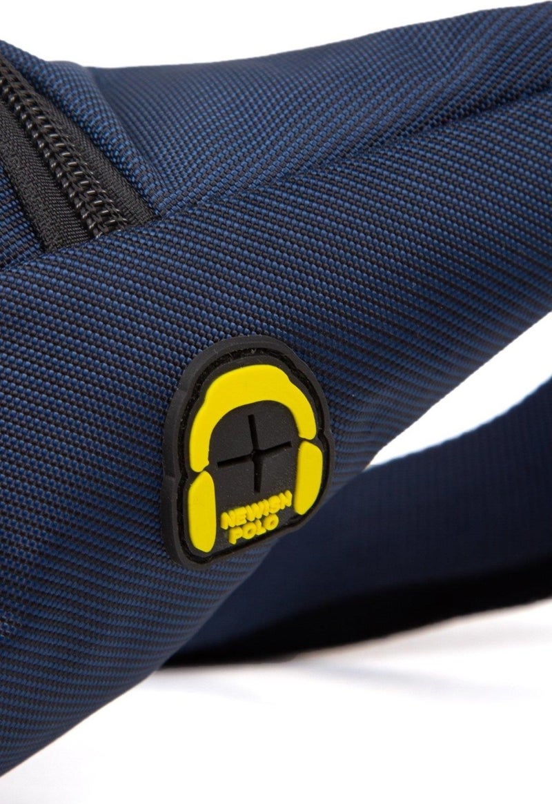 Newish Polo Men's Navy Blue Impertex Fabric Headphone Output Waist and Shoulder Bag newpolo201  - Image 3