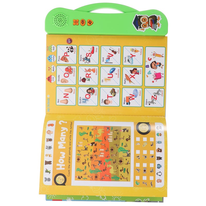 French English Learning Interactive Sound Book Preschool Busy Book Toddler Electronic Book - Image 1