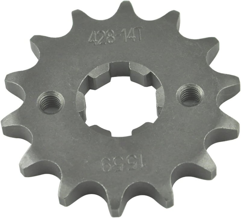 QASULER 428 14T Motorcycle Front Sprocket Pinion - Image 1