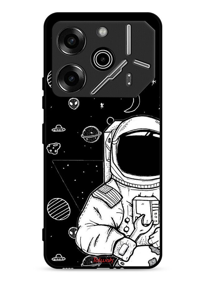 Tolwak Tecno Pova 6 Pro 5G Protective Case Cover Astronaut Art - Image 1