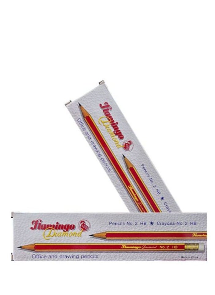 FLAMINGO PENCIL DIAMOND DRAWING  PACK OF 12  - Image 2