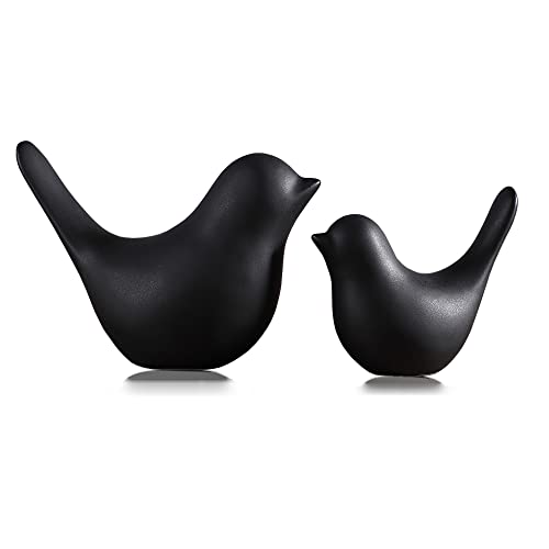 FANTESTICRYAN Small Animal Statues Home Decor Modern Style Black Decorative Ornaments for Living Room, Bedroom, Office Desktop, Cabinets… - Image 1