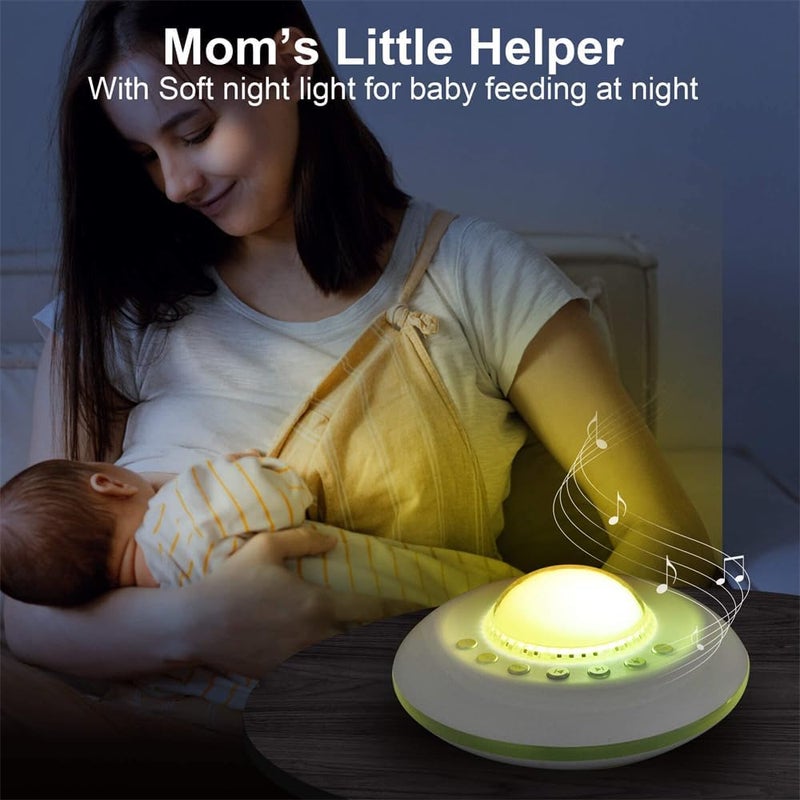 White Noise Machine for Kids, Sound Machine Baby with 7 Starry Ambient Night Light 28 Soothing Sounds Sleep Noise Machine Maker, for Kids Adults Bedside Travel Nursery - Image 2