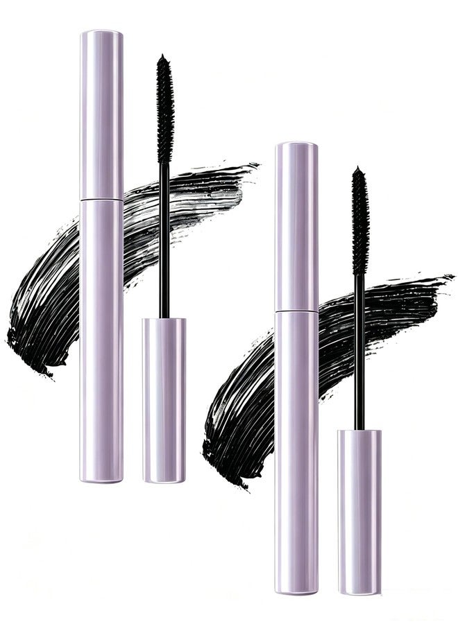 Wanban 2PCS Mascara for Older Women, Long Lasting Curl Mascara, Lengthening and Volumizing Mascaras, Lightweight Tubing, Water Resistant Mascaras for Women, Black& Black - Image 1