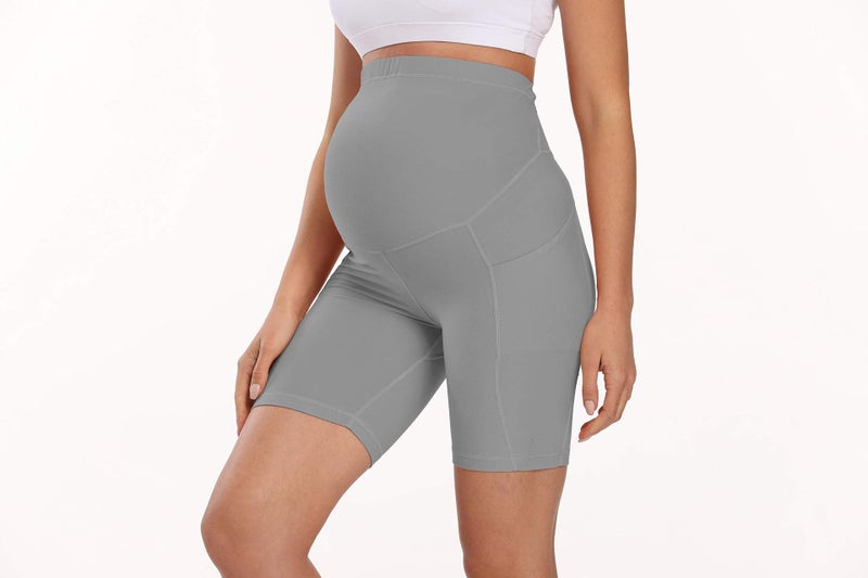 Slimming Maternity Pants Yoga Fitness Light gray  - Image 1