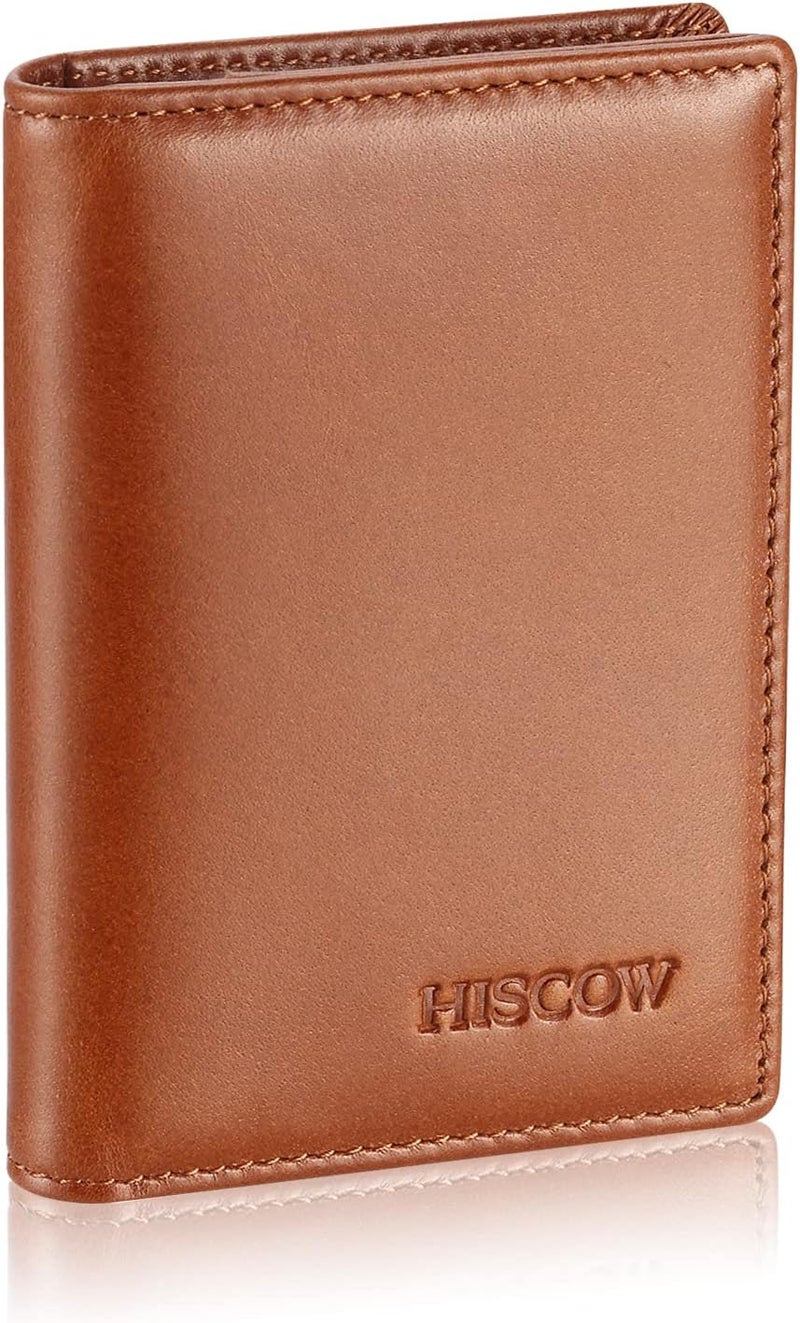 HISCOW Leather Business Card Case Holder for Men & Women, Italian Calfskin - Image 1