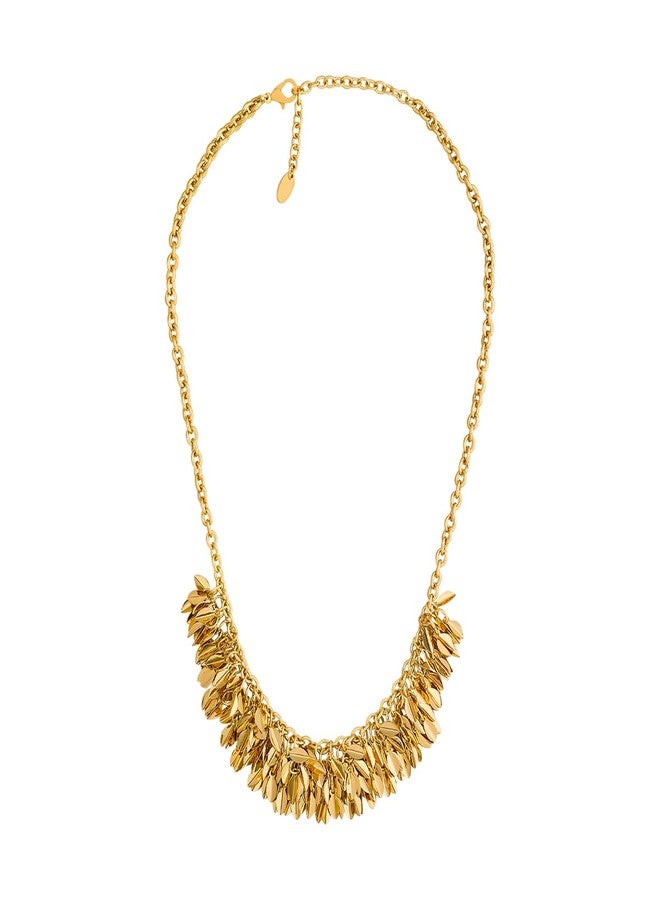 KUSHAL'S Fashion Jewellery Gold Polished Copper Trendy Necklace, Best for Casual Wear & Special Occasion - 454979 - Image 3