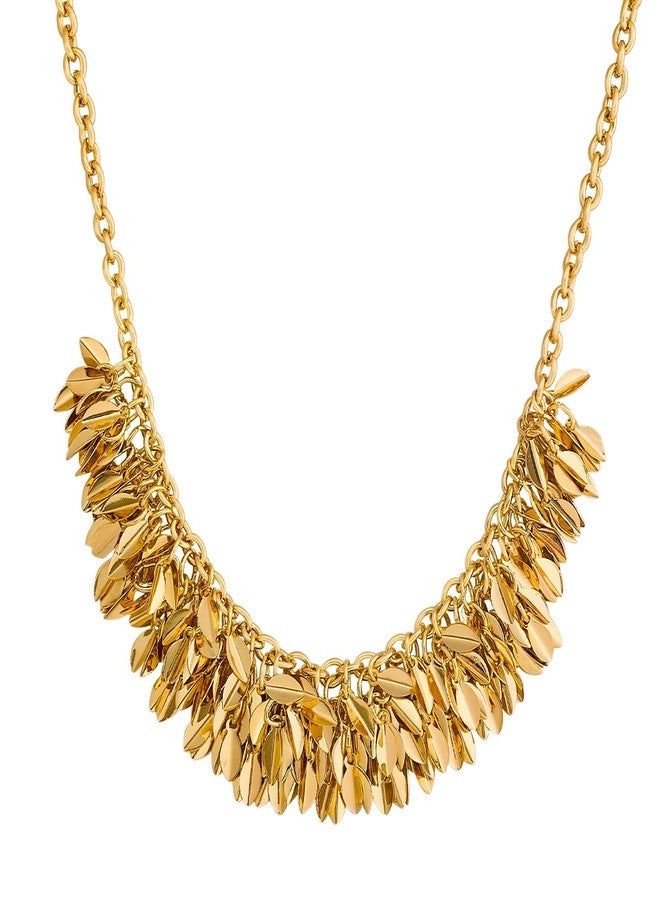 KUSHAL'S Fashion Jewellery Gold Polished Copper Trendy Necklace, Best for Casual Wear & Special Occasion - 454979 - Image 1
