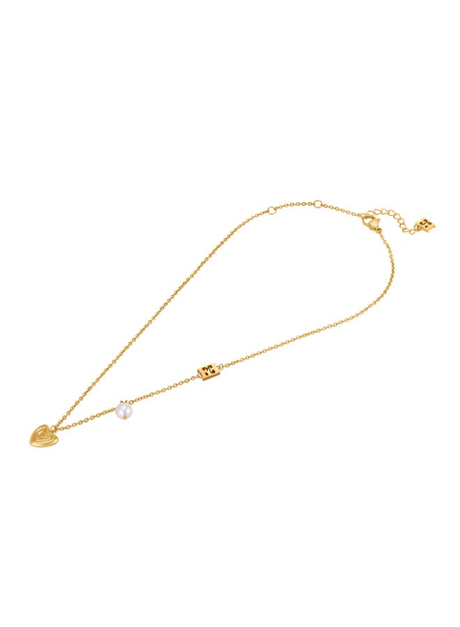 ESCADA Mina Gold Plated Stainless Steel Necklace for Women 360mm - Image 1