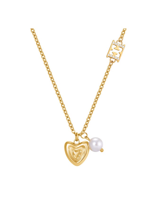 ESCADA Mina Gold Plated Stainless Steel Necklace for Women 360mm - Image 2