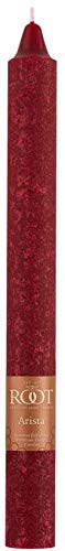 Root Candles Unscented Dinner Candles Premium Beeswax Blend Boxed Candle Set, 9-Inch, Garnet, 12-Count - Image 3