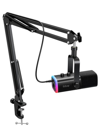 مجموعة ميكروفون ألعاب FIFINE XLR/USB، ميكروفون ديناميكي للكمبيوتر الشخصي لبث البودكاست، طقم ميكروفون RGB للكمبيوتر مع حامل ذراع بوم، زر كتم الصوت، مقبس سماعة رأس، لتسجيل الصوت عبر مكبر الصوت - AM8T - pzsku/ZC5E58F02918D153B9FEDZ/45/1750062733/852b0aa3-f440-4e43-b13b-a75fcbcb91ca