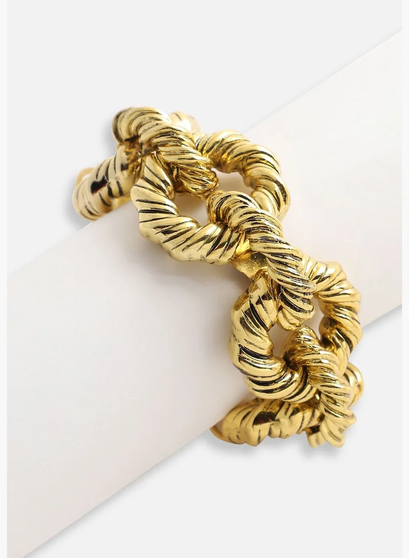 SOHI Gold Plated Designer Casual Bracelet For Women