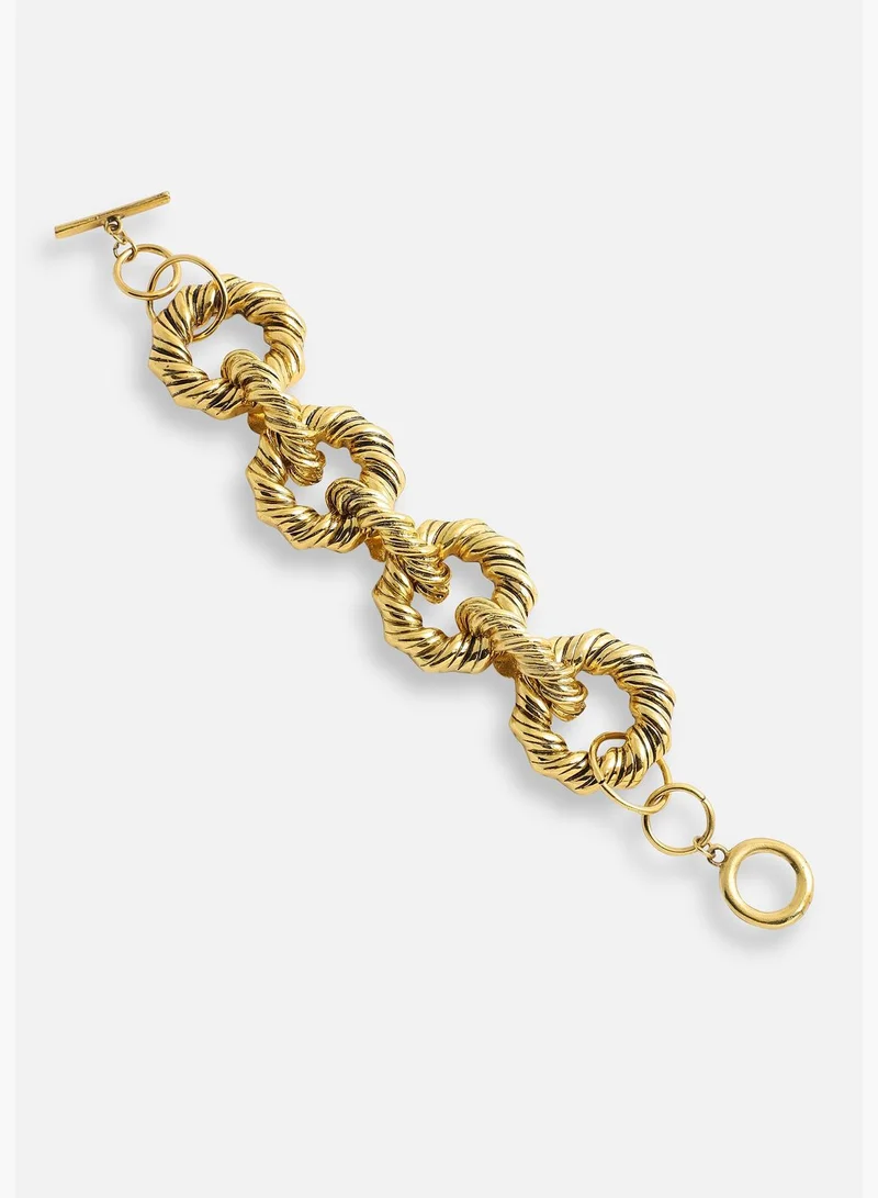 SOHI Gold Plated Designer Casual Bracelet For Women