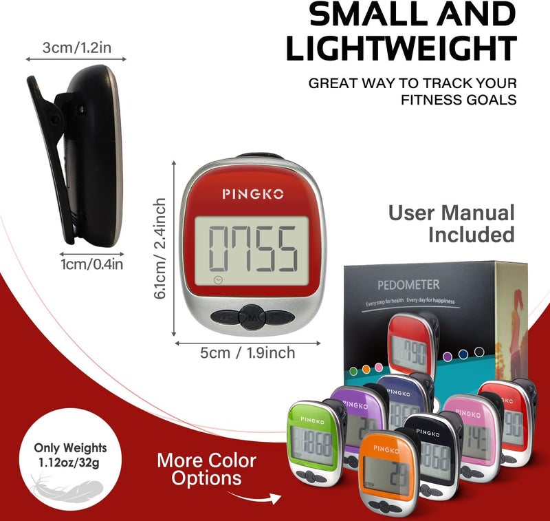 PINGKO Outdoor Multi-Function Portable Sport Pedometer Step/Distance/Calories/Counter - Image 5