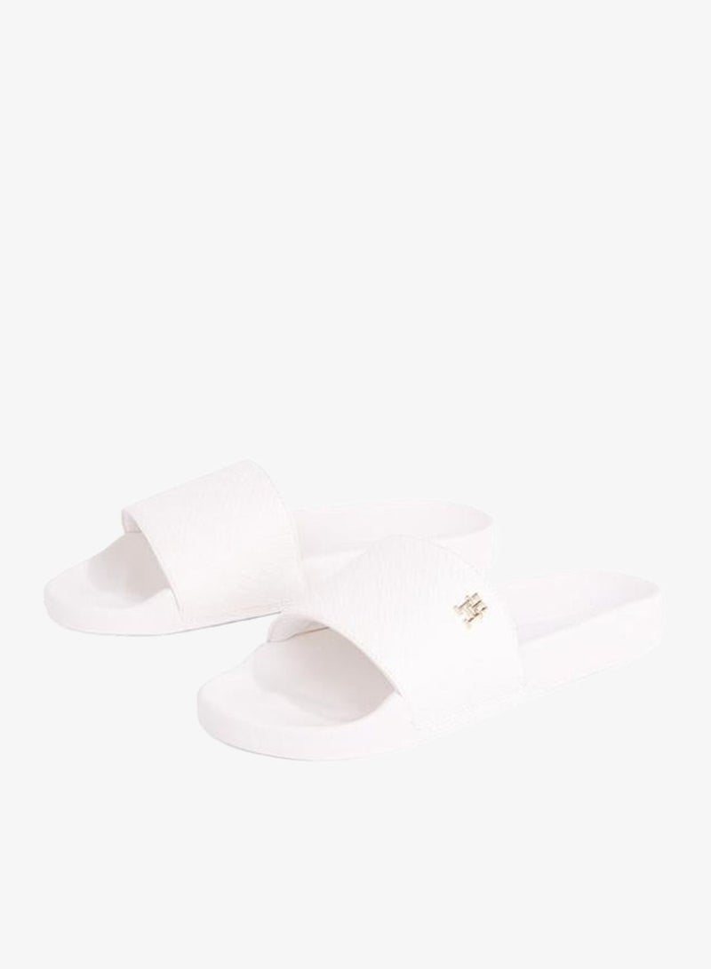 TOMMY HILFIGER Embossed Monogram Pool Slides - Image 4