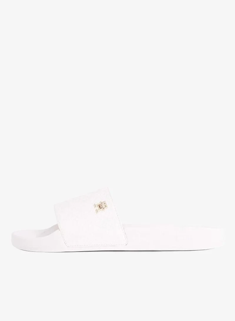 Tommy Hilfiger  Embossed Monogram Pool Slides for Women | Best Price UAE