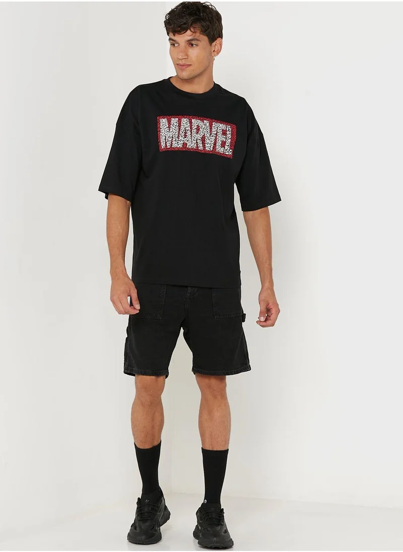 Urban Haul Marvel Oversized Crew Neck T-Shirt