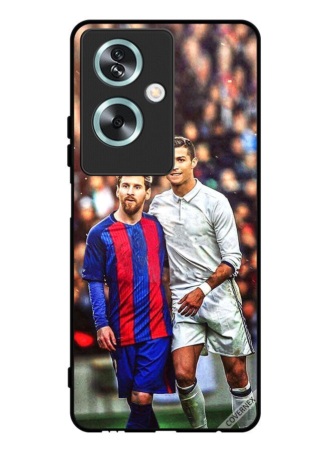 Covernex Protective Case Cover For Oppo A2 Messi & Ronaldo - Image 1
