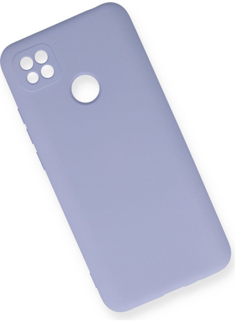 Aqua Aksesuar Xiaomi Redmi 9c Case Launch Velvet Luxury Design Silicone Cover - Lilac  - Image 3